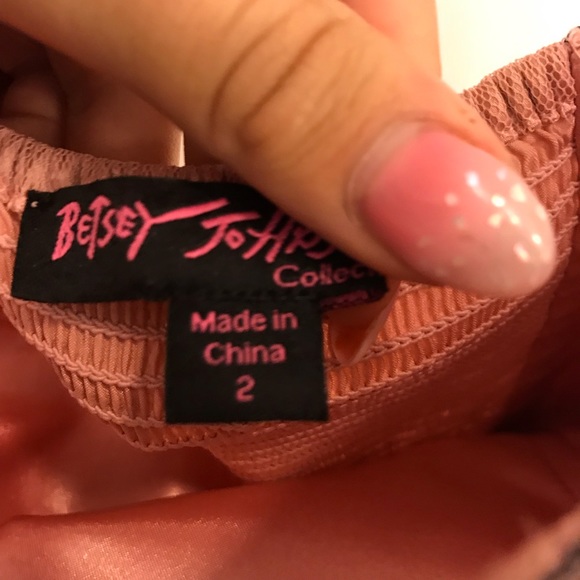 BARBIE 👛🩷🎀 pink dress w/ Black piping - Picture 4 of 4